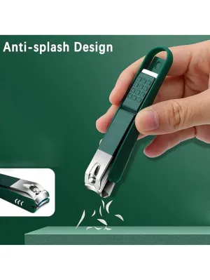 1 Set Professional Nail Clippers, Stainless Steel Nail Clipper, Nail File And Toenail Clipper