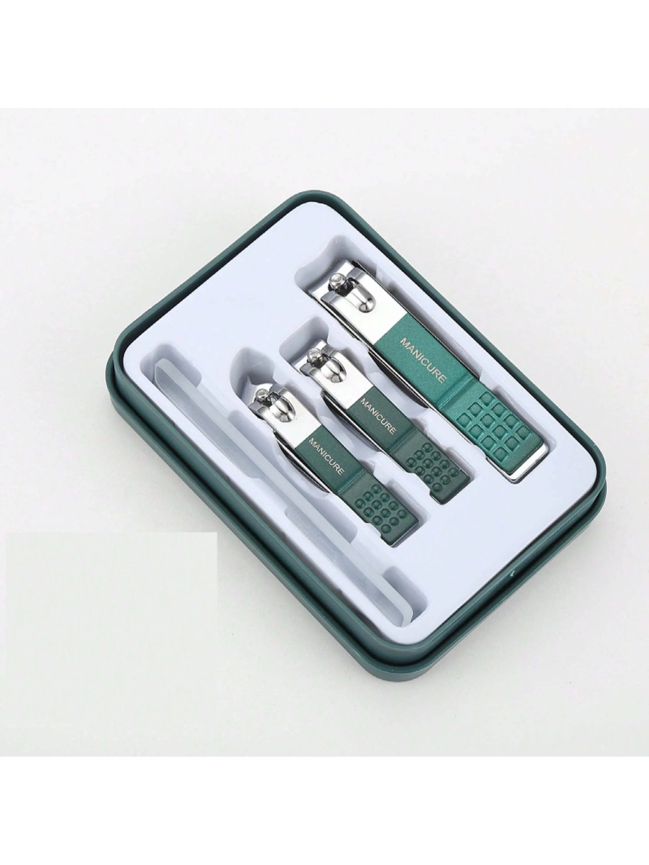 1 Set Professional Nail Clippers, Stainless Steel Nail Clipper, Nail File And Toenail Clipper