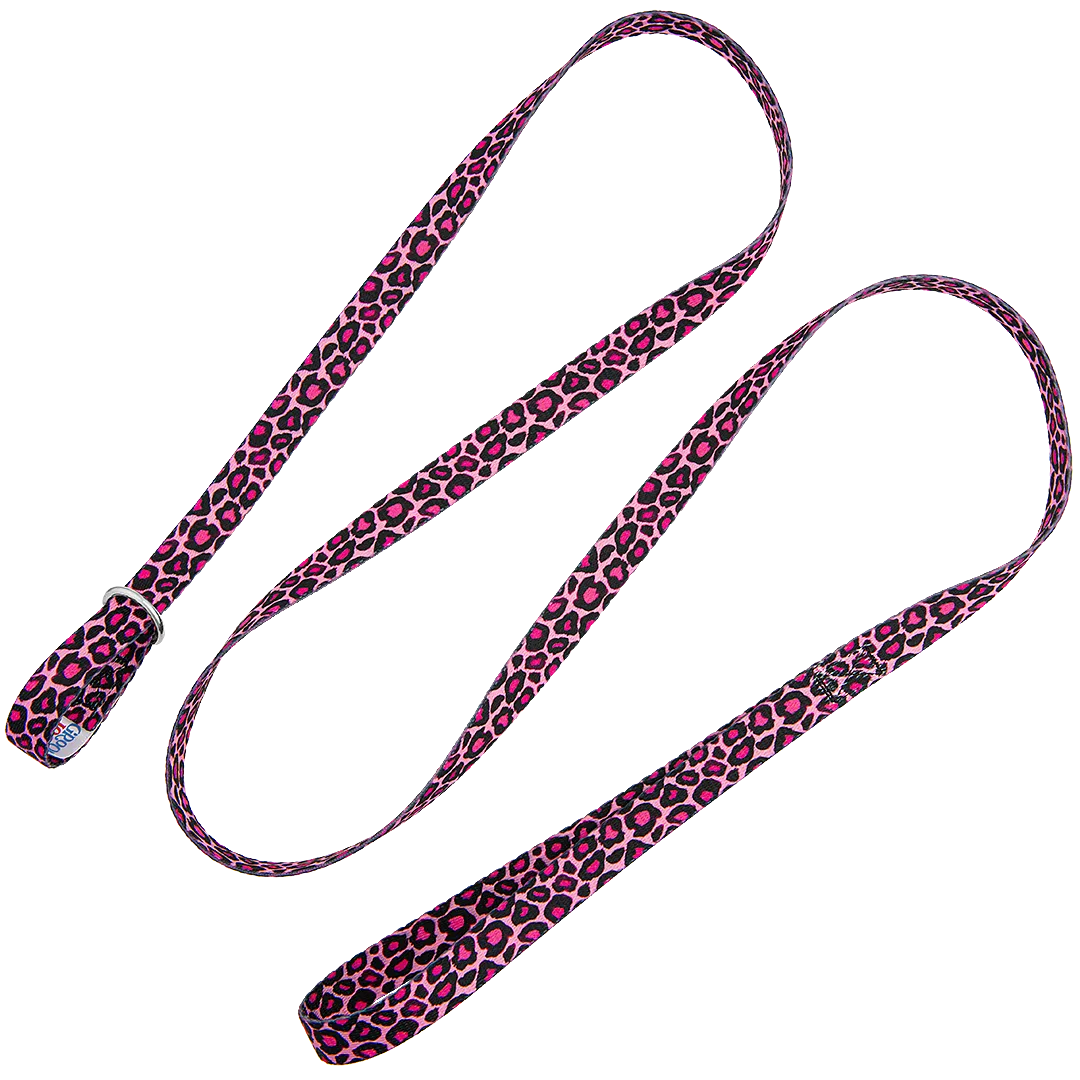 5ft Slip-Lead Leash Pink Leopard by Groom Loop