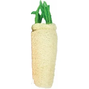 A &E Cages Nibbles Small Animal Loofah Chew Toy Large Daikon; 1ea