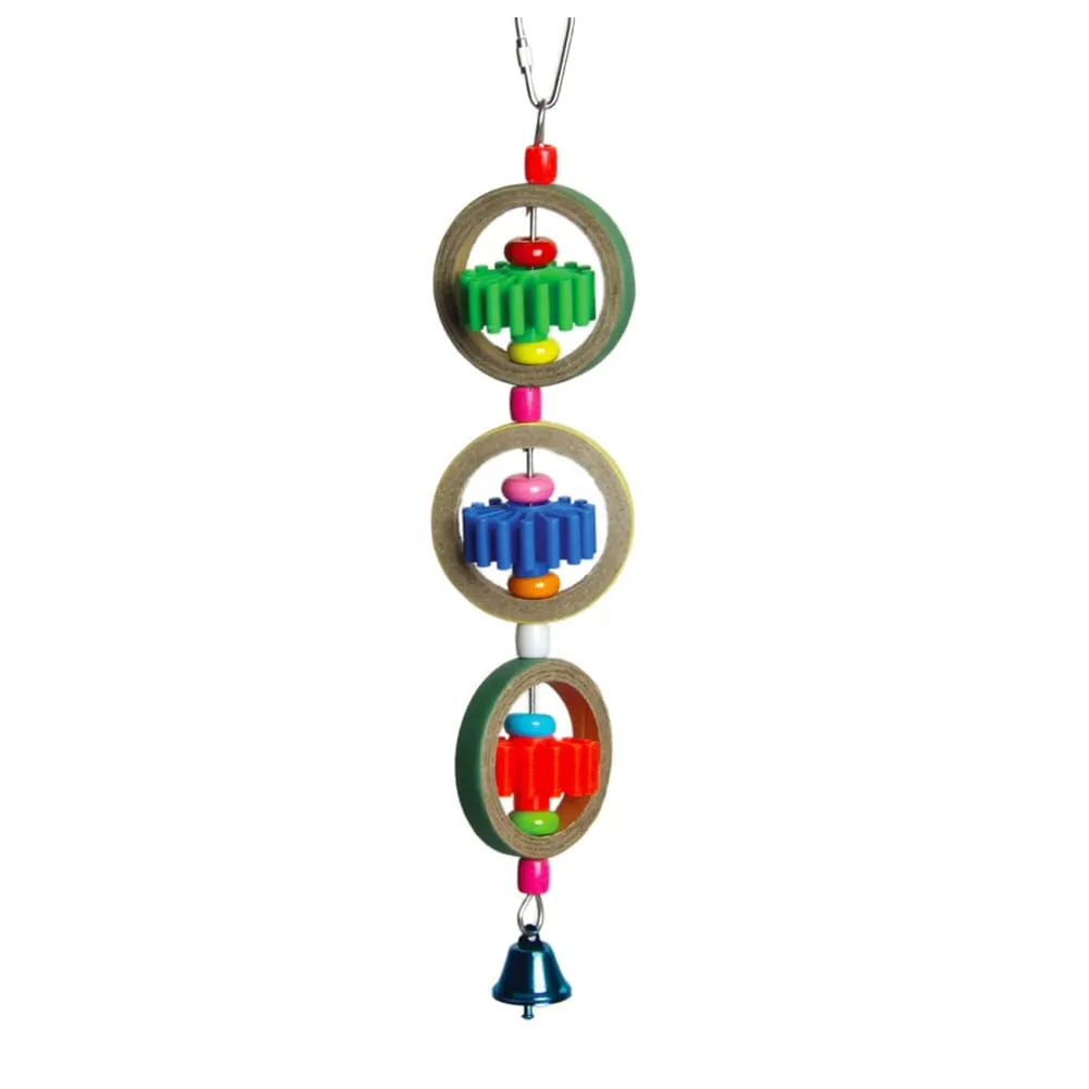 A and E Cages Made in America Gears and Rings Bird Toy