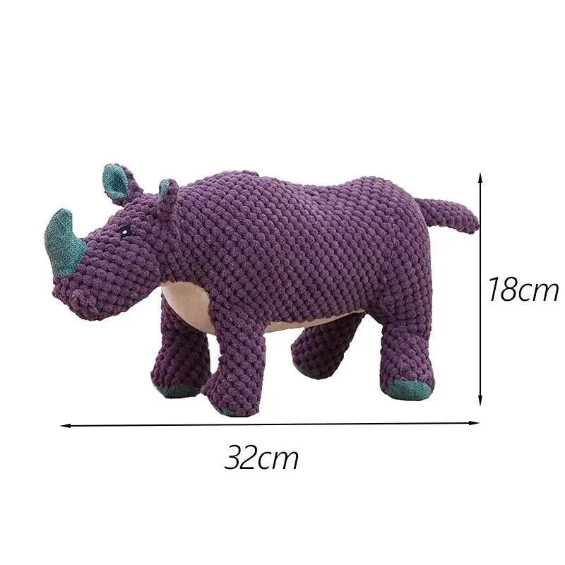 Adorable Plush Dinosaur Squeaky Dog Toy
