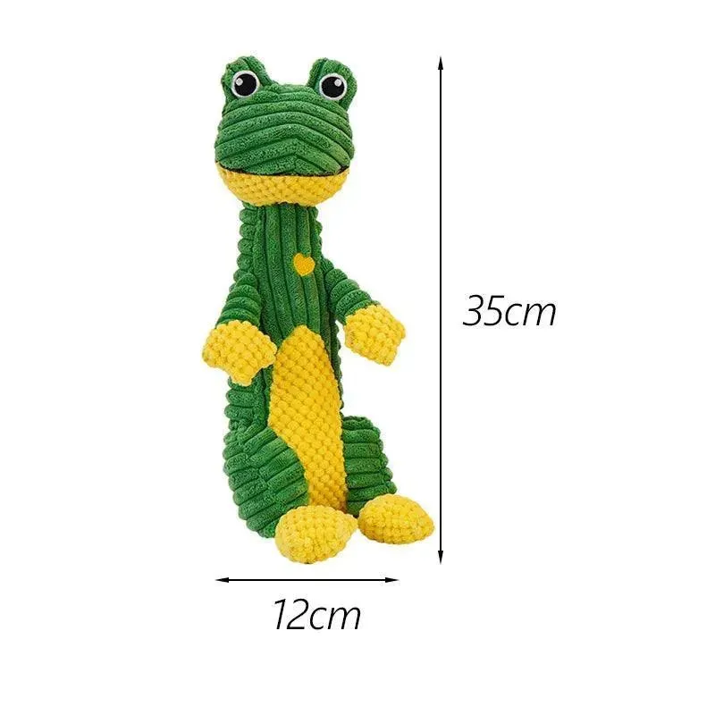 Adorable Plush Dinosaur Squeaky Dog Toy