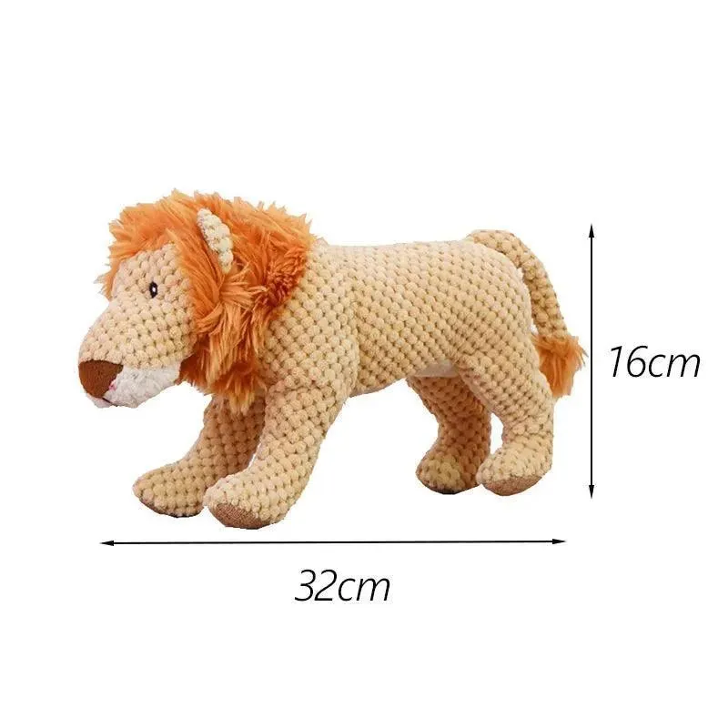 Adorable Plush Dinosaur Squeaky Dog Toy