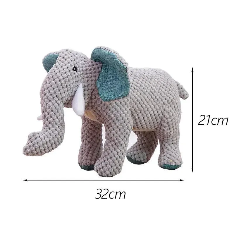 Adorable Plush Dinosaur Squeaky Dog Toy