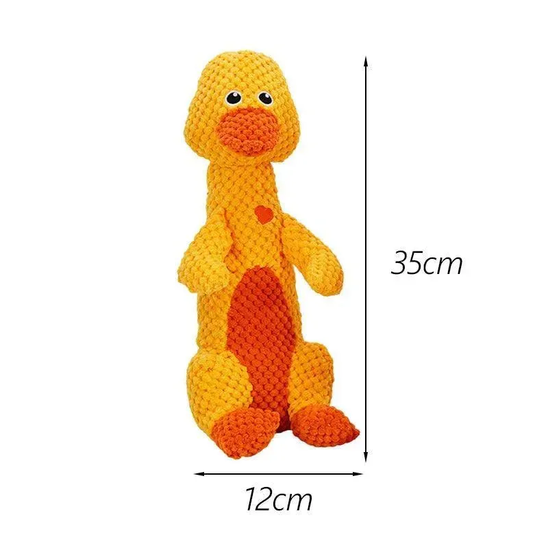 Adorable Plush Dinosaur Squeaky Dog Toy