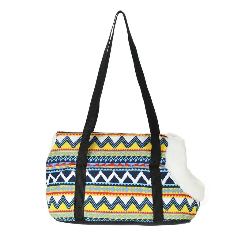 Anniepaw Classic Small Dog Pet Carrier Cozy Soft Backpack Sling Bag for Travel