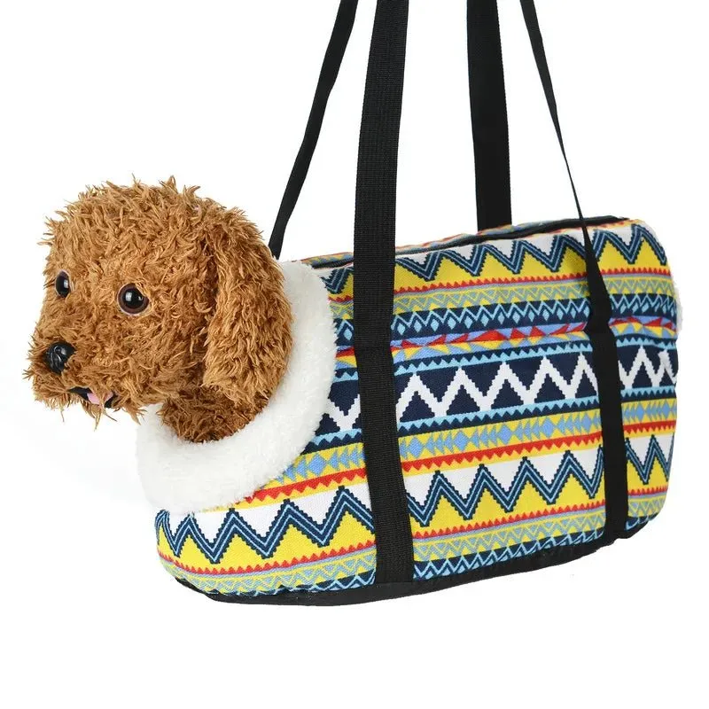 Anniepaw Classic Small Dog Pet Carrier Cozy Soft Backpack Sling Bag for Travel