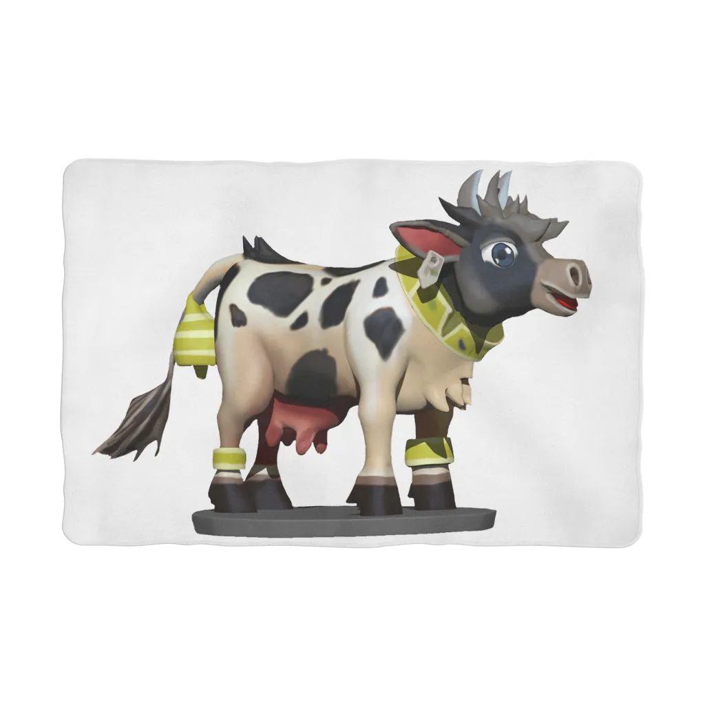 Black and White Cow Sublimation Pet Blanket