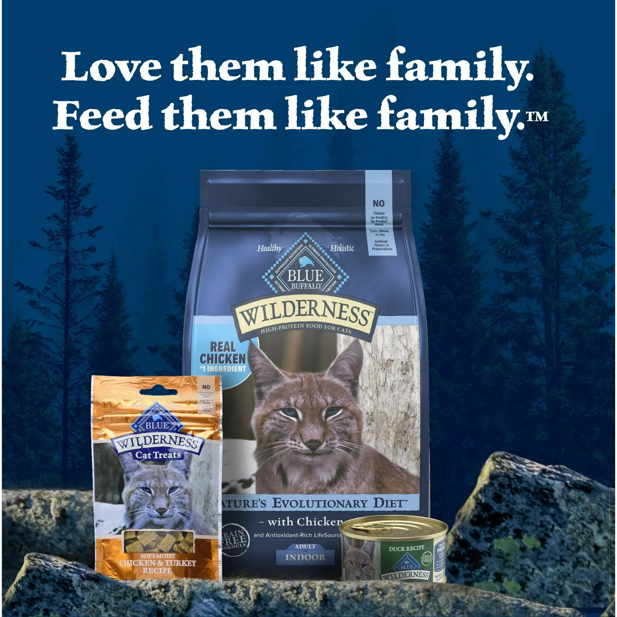 Blue Buffalo Wilderness High-Protein Adult Cat Wet Food, Duck, 3-oz. Can