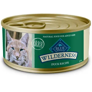 Blue Buffalo Wilderness High-Protein Adult Cat Wet Food, Duck, 3-oz. Can
