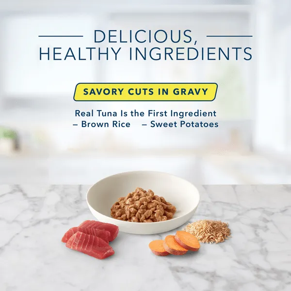 BLUE Tastefuls Savory Singles Tuna in Gravy Wet Cat Food