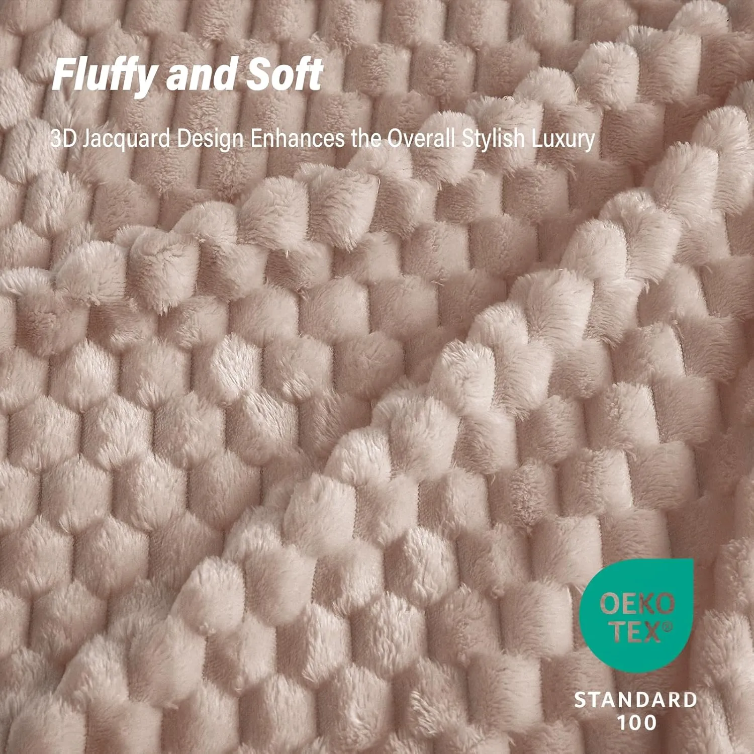 Bnuitland Light Brown Flannel Throw Blanket (50X40 inches), 300 GSM Fleece Cozy Warm Soft Lightweight Bed Sofa Blanket for Babys and Pets, Suitable for All Seasons