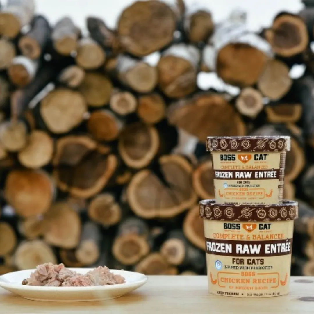 Boss Cat Frozen Raw Entree Chicken Cat Food