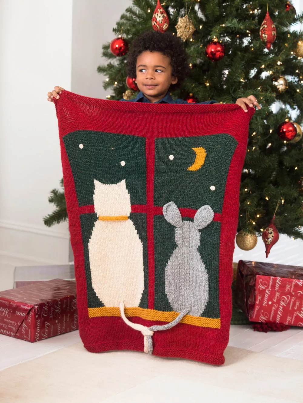 Cat And Mouse Blanket (Knit)