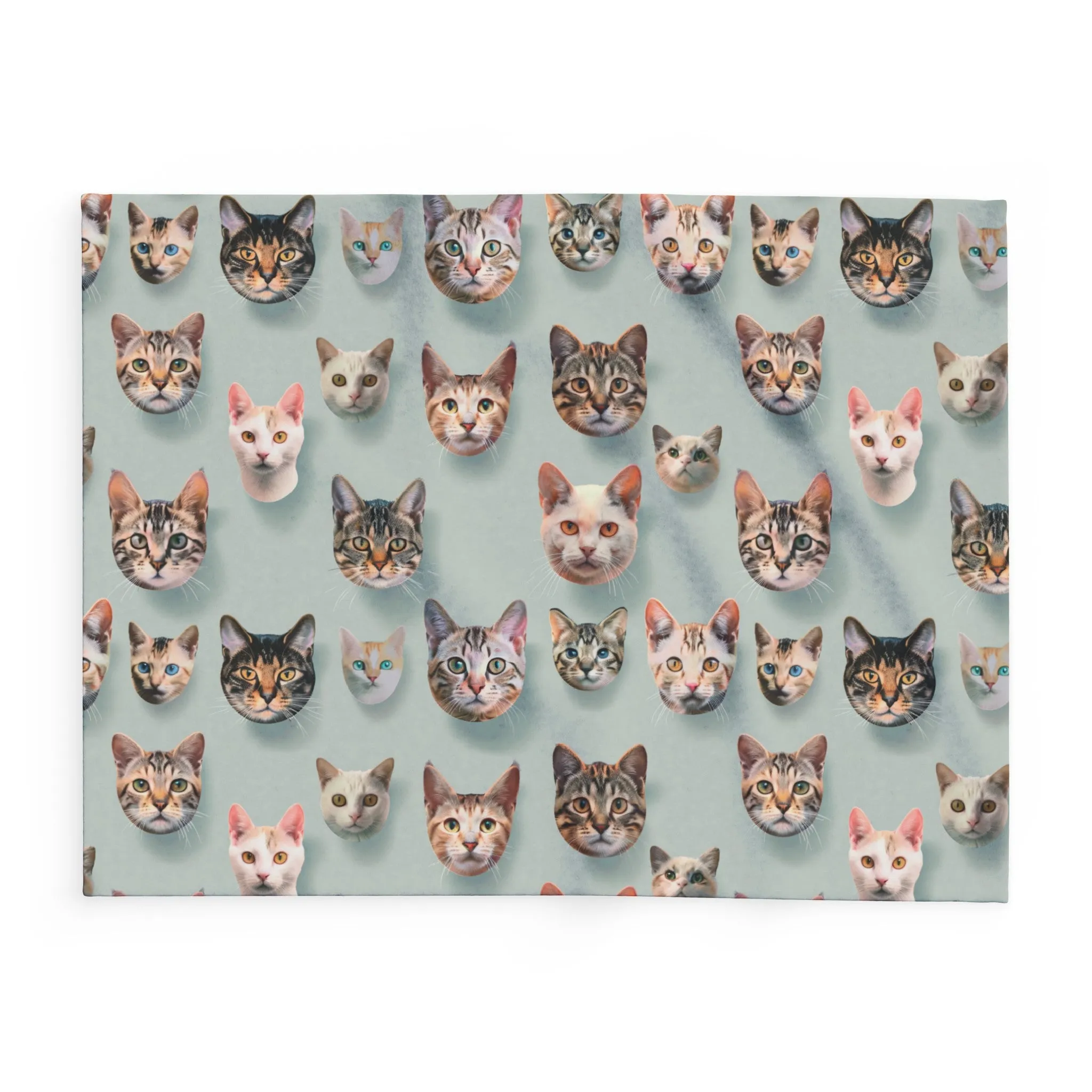 Cat Collage Arctic Fleece Blanket  -  USA