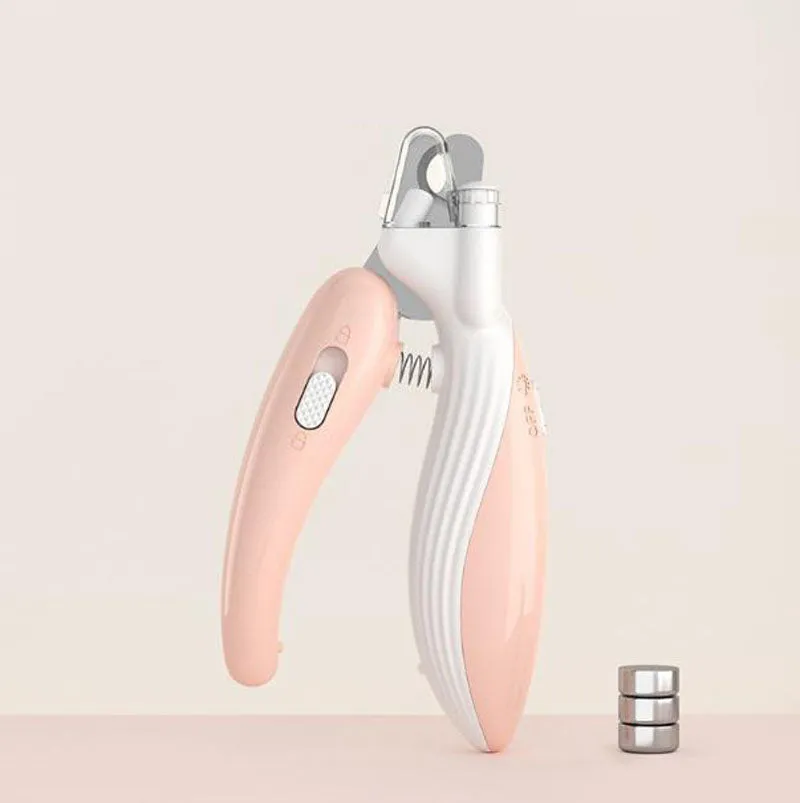 Cat Nail Scissors Grinder Dog Nail Scissors Pet Nail Clippers LED Light Anti-Blood Bit Manicure Supplies
