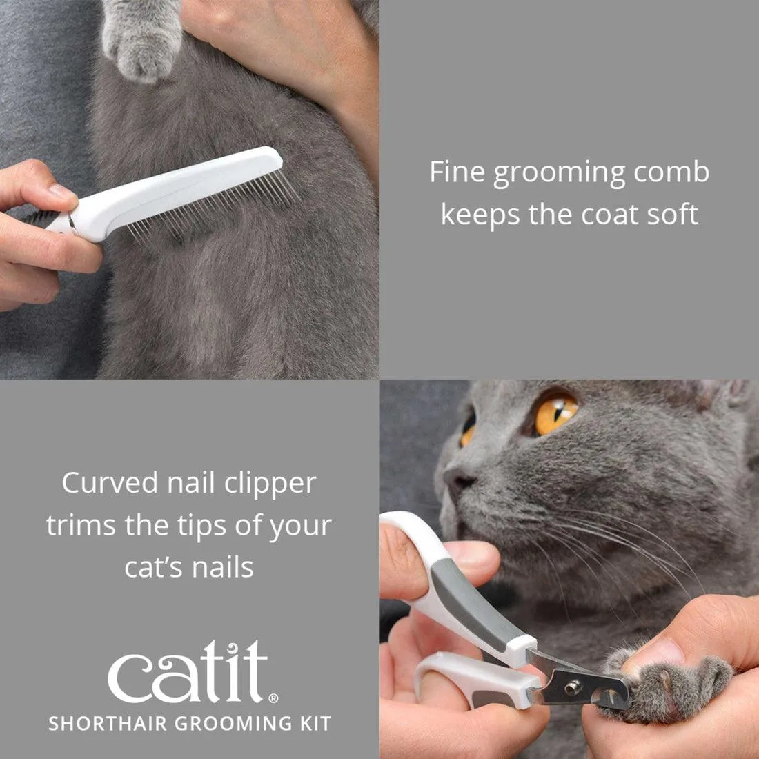CATIT 2.0 Shorthair Grooming Kit