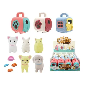 Cute Pet Carrier with Accessories 3.5x2.5x4.25in