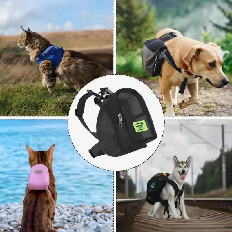 Dog Carrier Bag and Puppy Backpack - Pet Self Carrier with Poop Bags Dispenser - Comfort Sling Handbag Tote for Small Pets - Essential Pouch Accessories