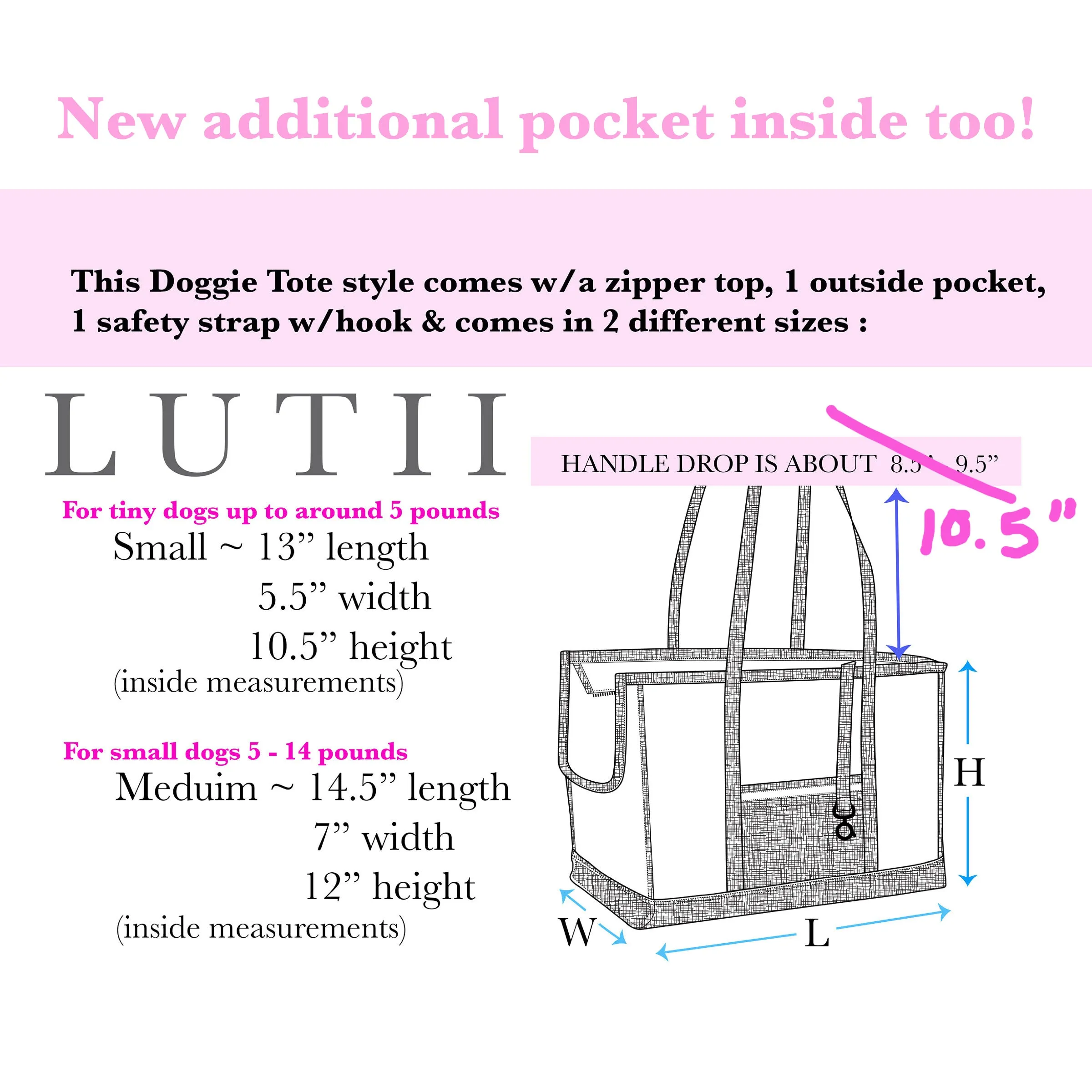 dog carrier, non-overheating, spring/summer lightweight lace pet tote "Summer Wheat"