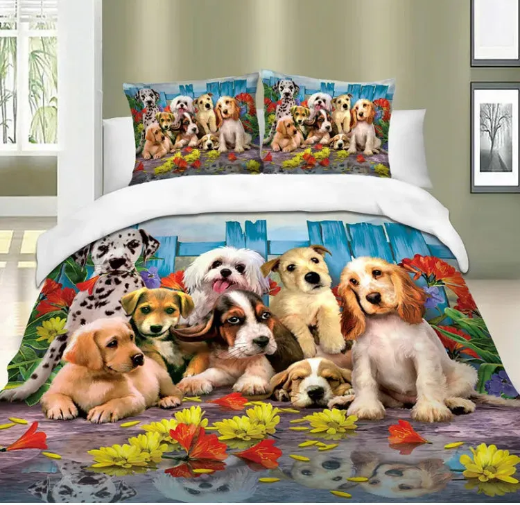 Dog Puppies NEW Doona Quilt Cover Single Cotton Polyester Soft Comfort last one!