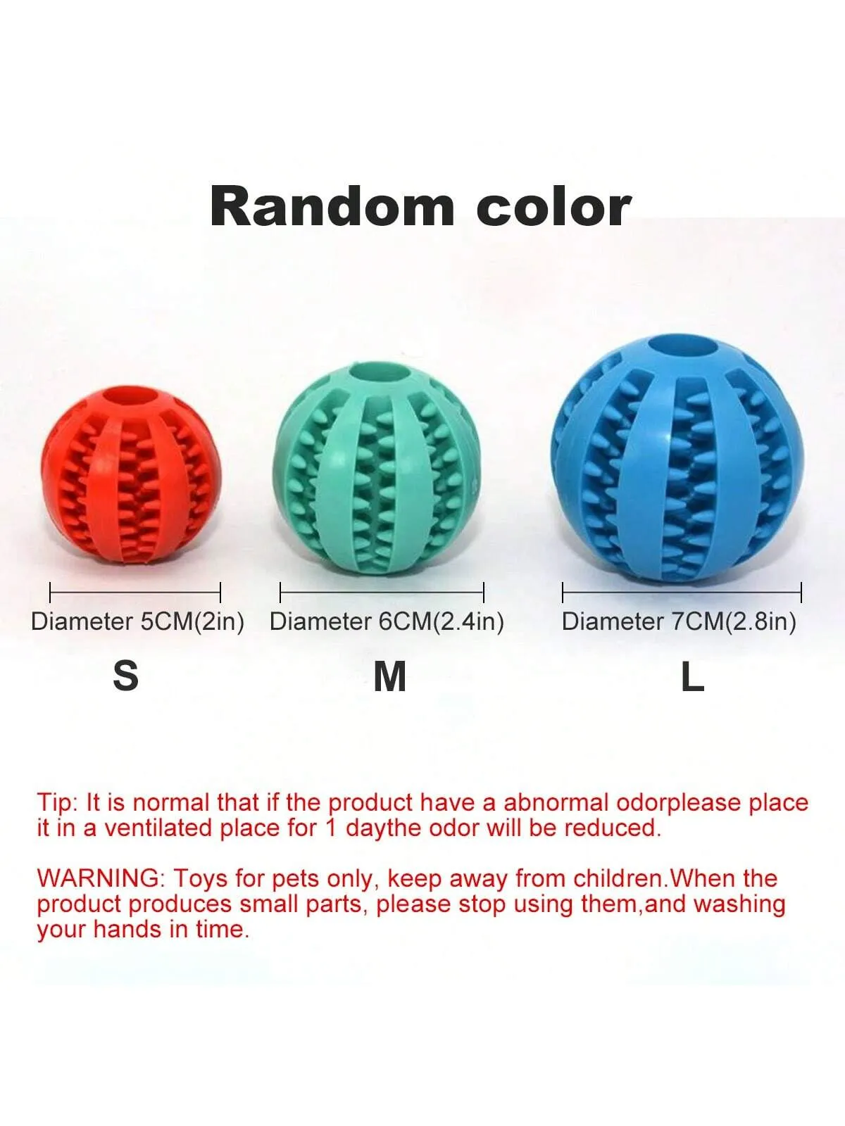 Dog Toy Ball, Nontoxic Bite Resistant Toy Ball for Pet Dogs Puppy Cat