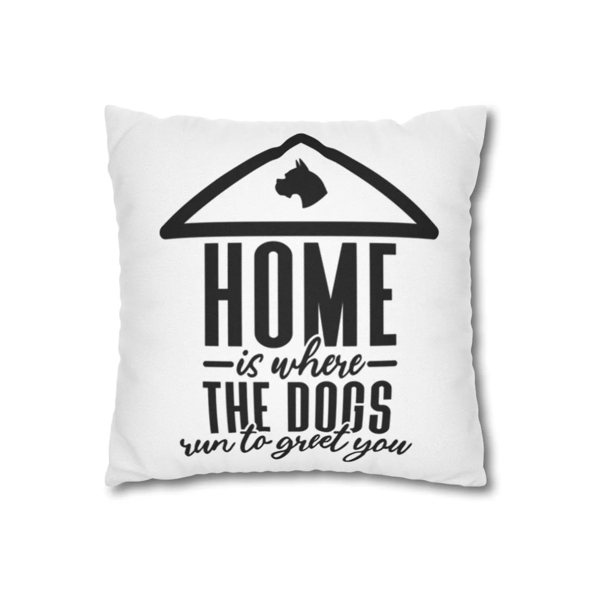 Dogs run to greet you | Square Pillowcase