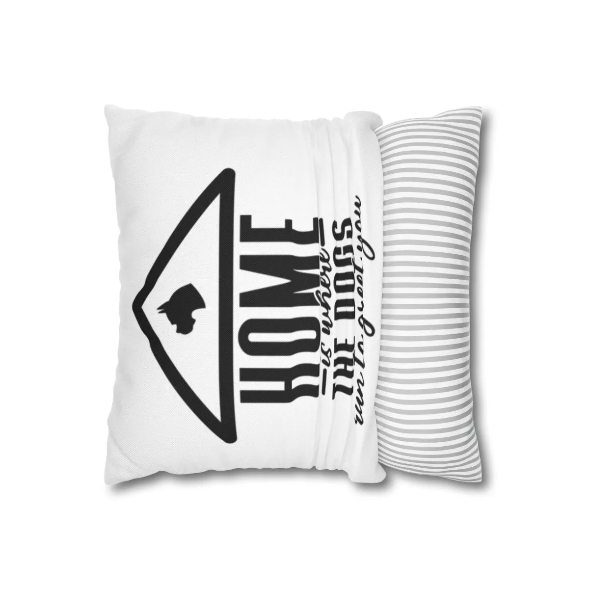 Dogs run to greet you | Square Pillowcase