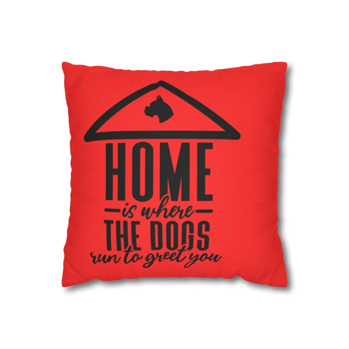 Dogs run to greet you | Square Pillowcase