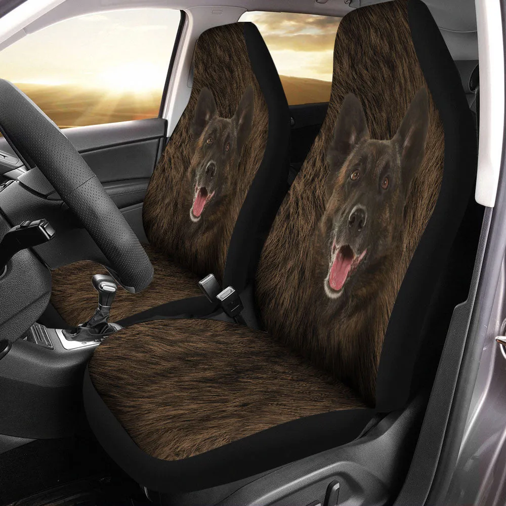 Dutch Shepherd Dog Funny Face Car Seat Covers
