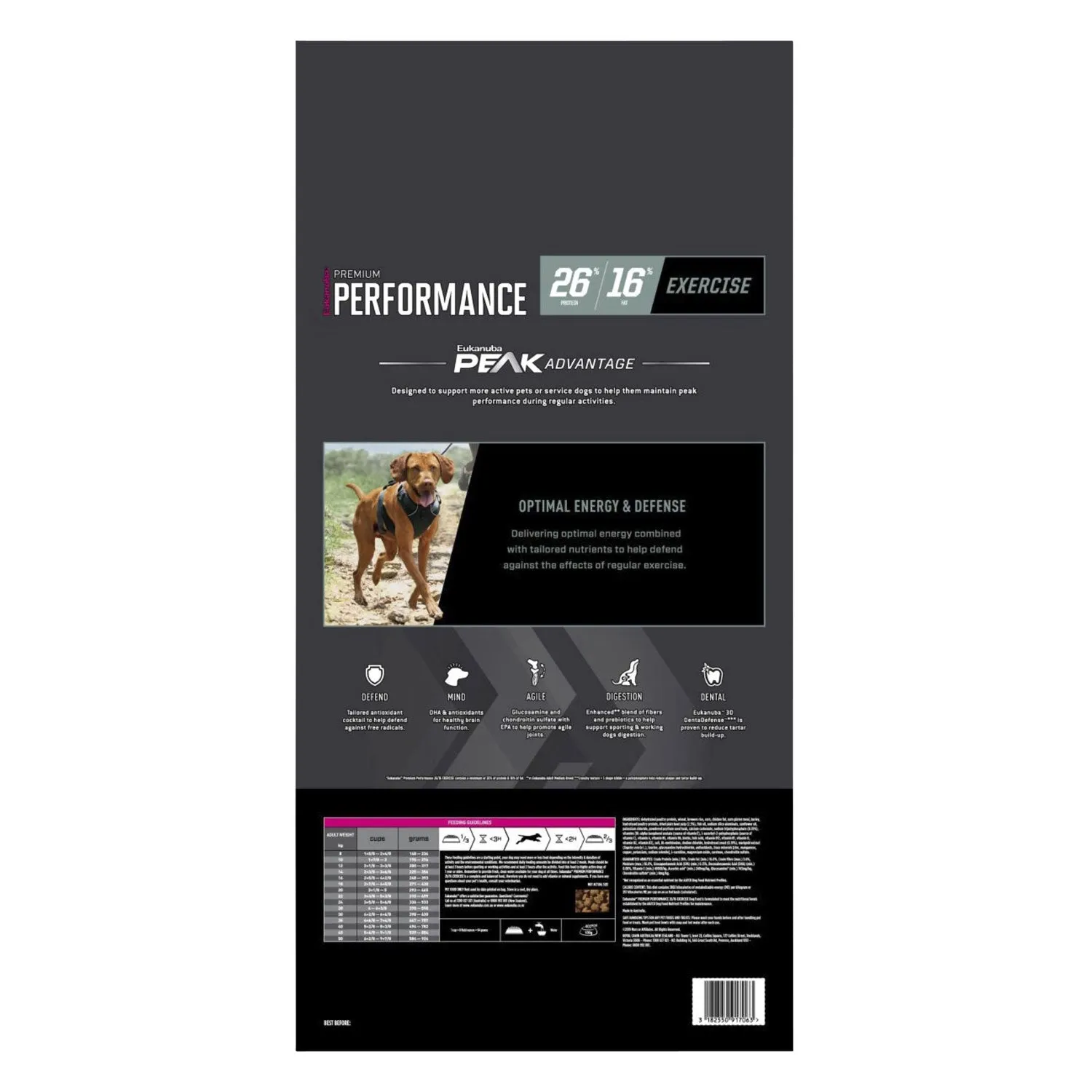 Eukanuba Performance Exercise 26/16 Adult Dry Dog Food 15kg
