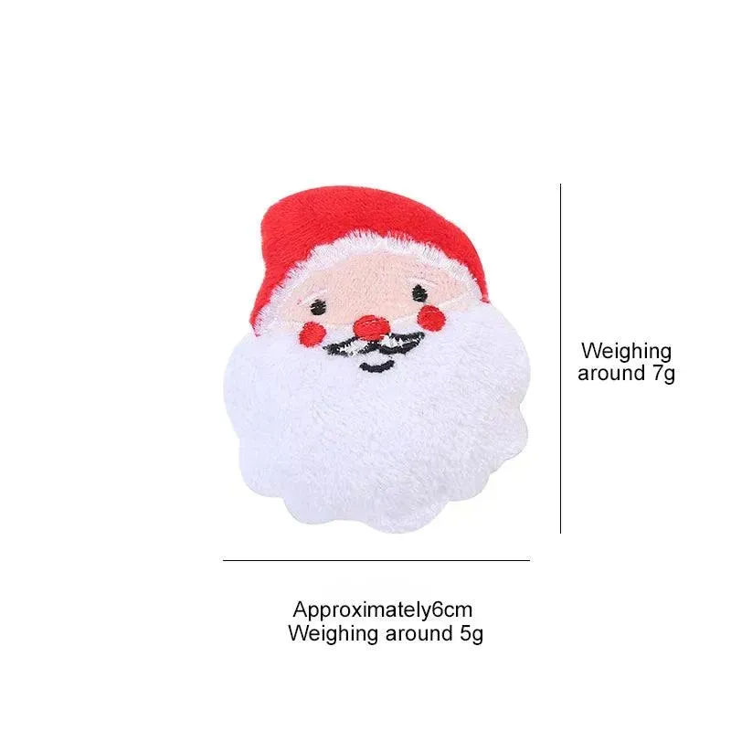 Festive Plush Catnip Toys, Santa, Elk, Gingerbread Man