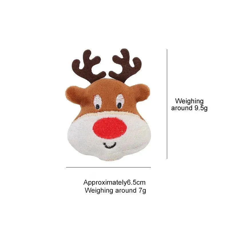 Festive Plush Catnip Toys, Santa, Elk, Gingerbread Man