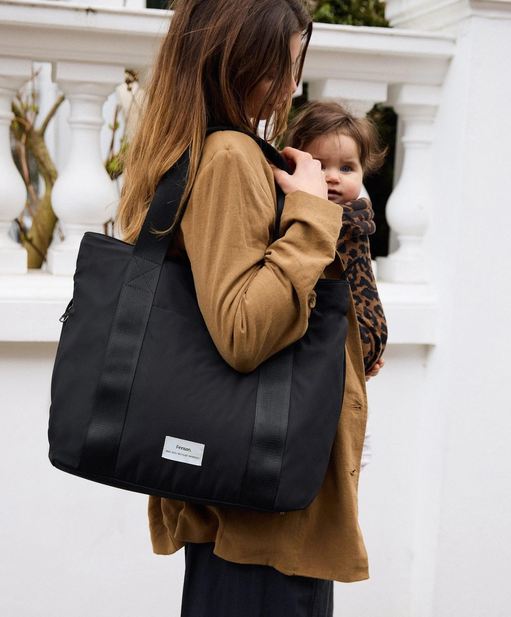Finnsøn Selby Eco Changing Bag with Changing Mat - Black