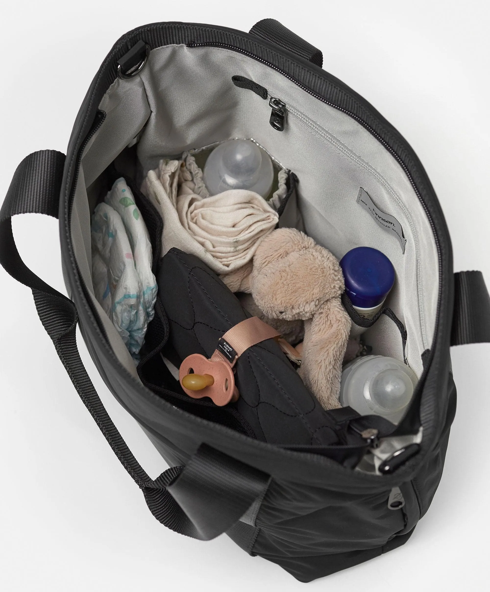 Finnsøn Selby Eco Changing Bag with Changing Mat - Black