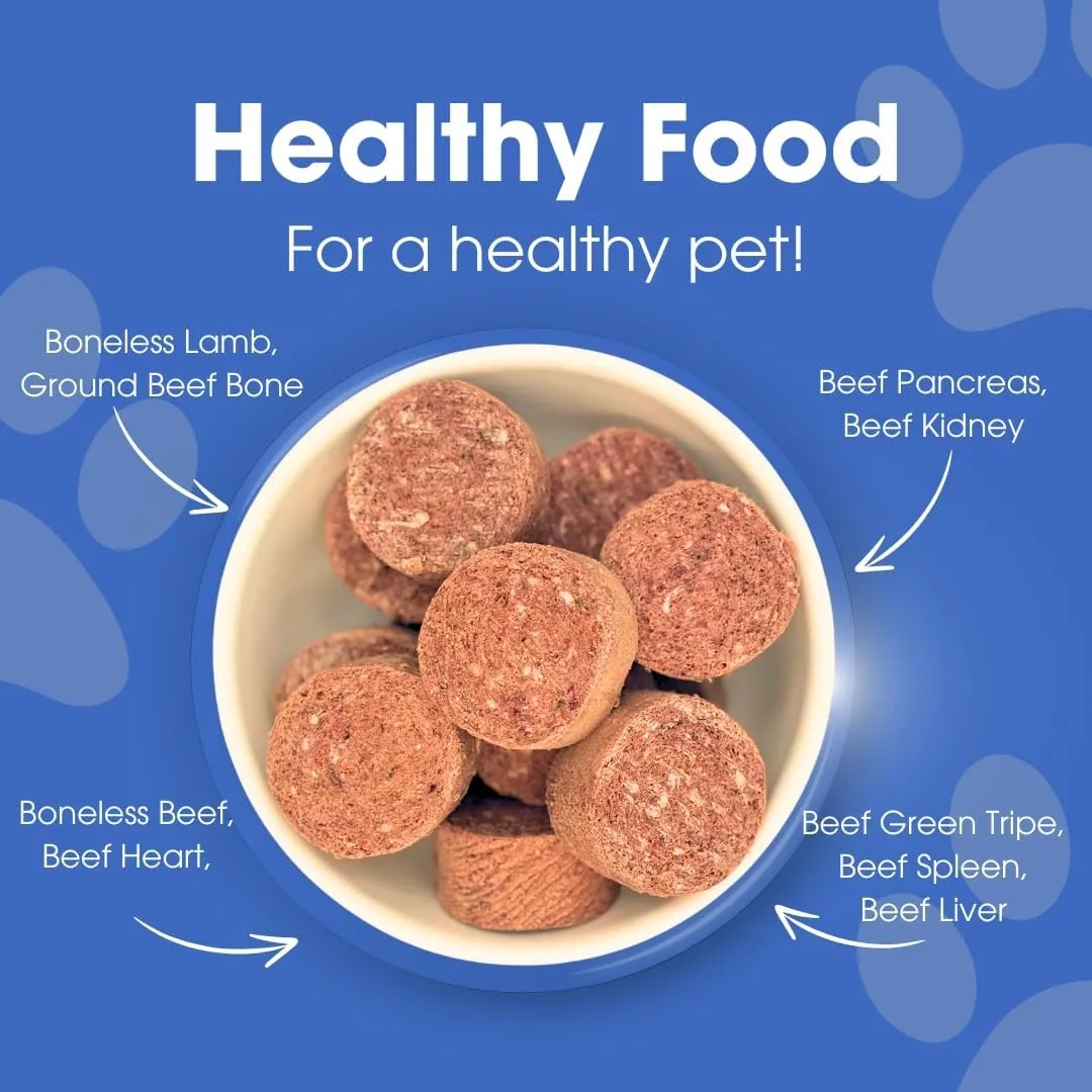 Freeze-Dried Raw Cat Food - Lamb Formula, High Protein, Grain-Free, Whole Ingredients, No Additives - Supports Healthy Digestion, Coat, and Joints