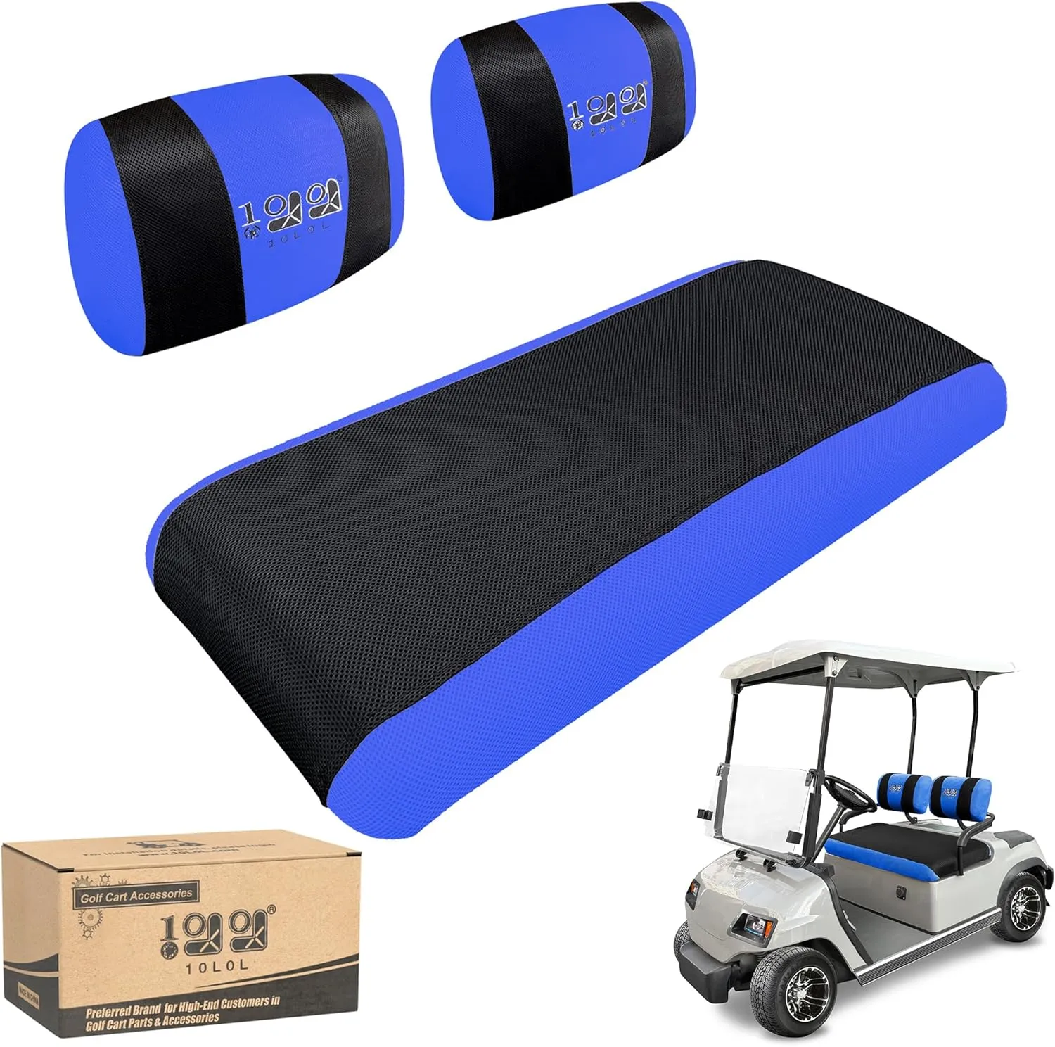 Golf Cart Seat Cover (Double Backrest) For Yamaha Club Car EZGO - 10L0L