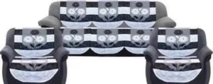 Home Style Cotton Sofa Cove(Black)