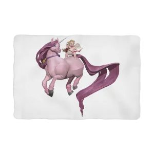 Horse and Baby Cupid Sublimation Pet Blanket
