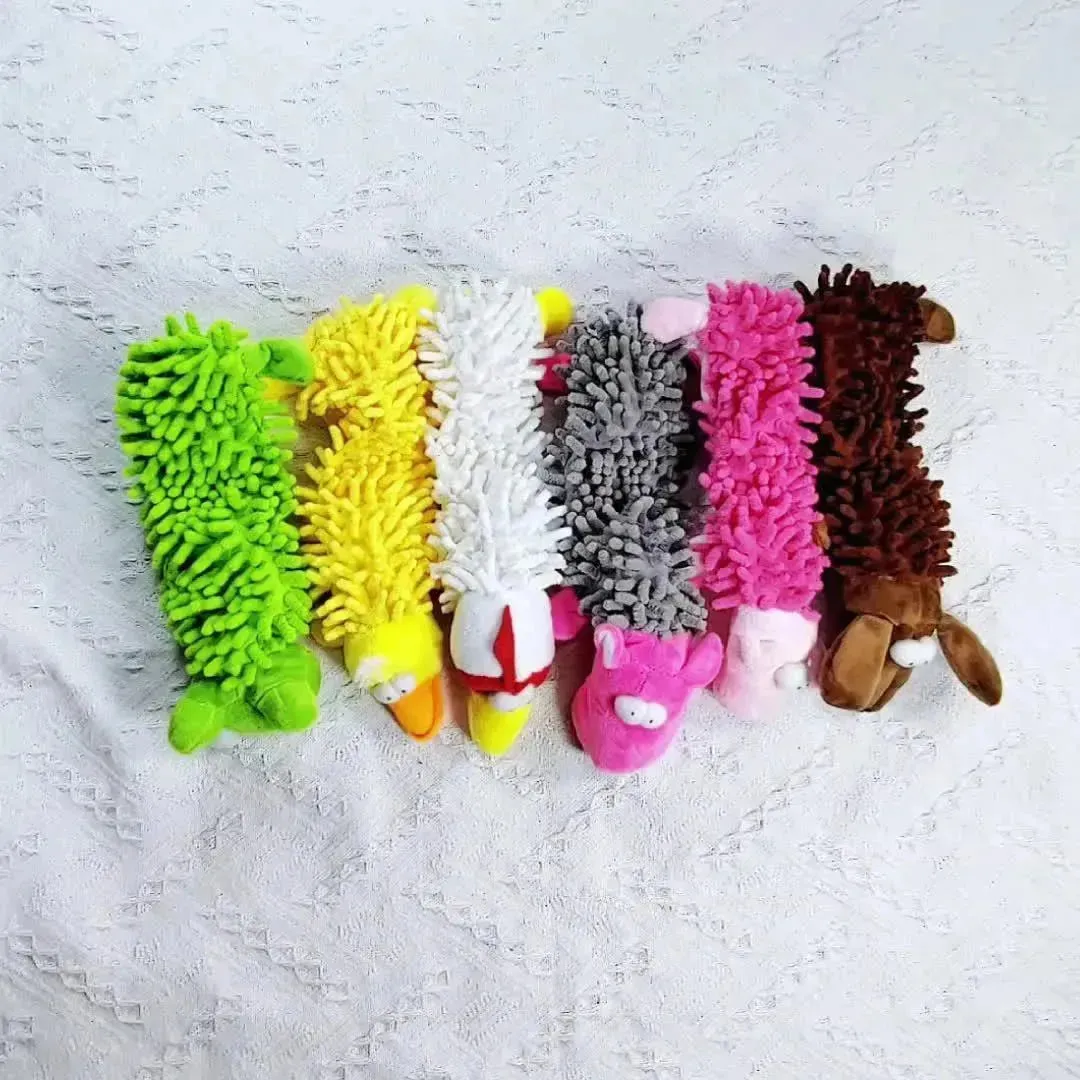 Interactive Plush Dog Toy with Squeaker - Chew & Dental Training