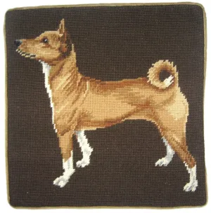 Japeness - 13" x 13" needlepoint pillow