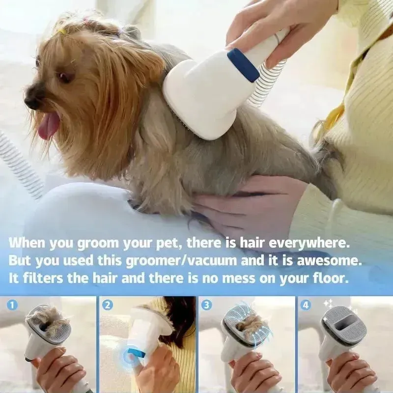 LMVVC Pet Grooming Kit with Vacuum for Dogs & Cats