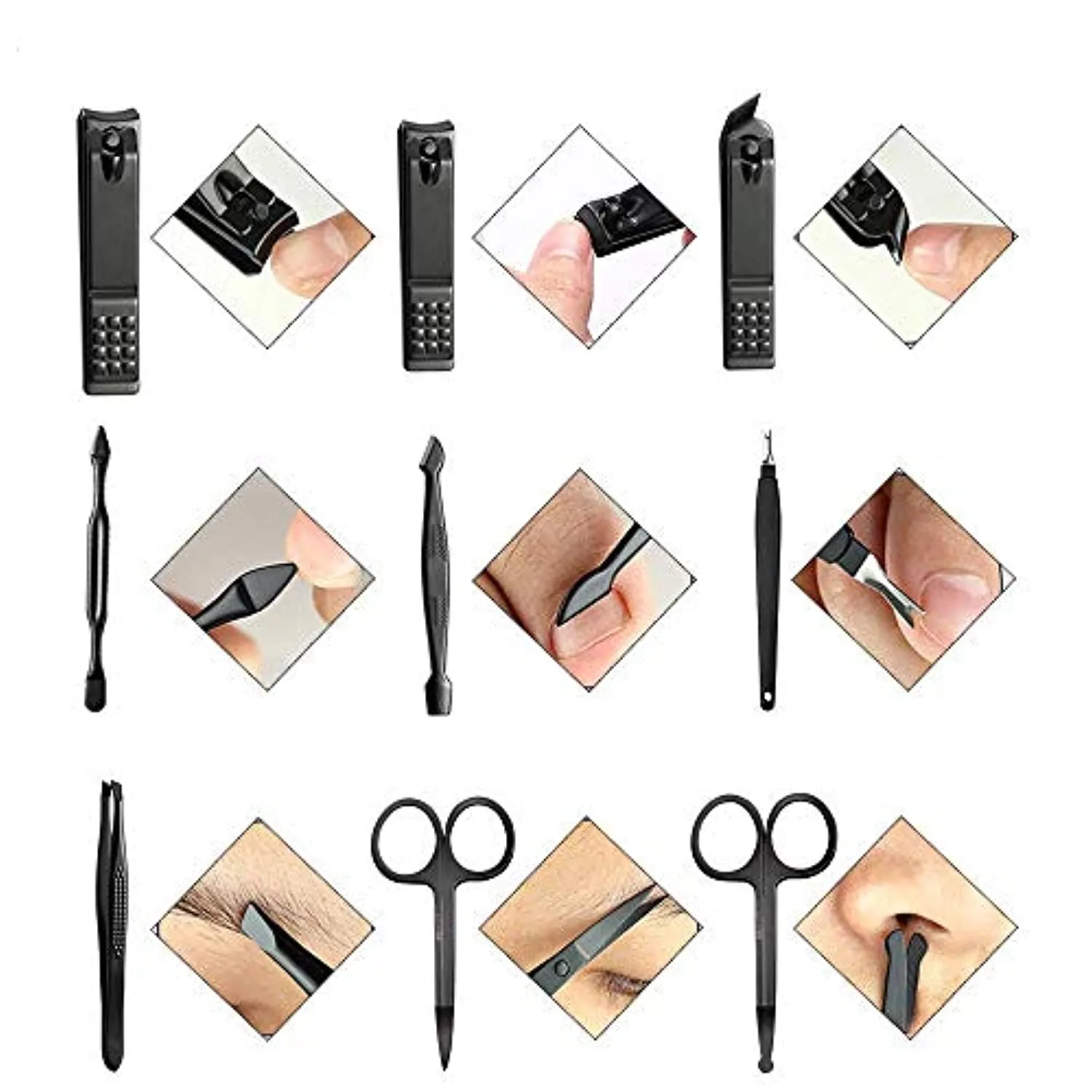 Manicure Set 18 in 1 Nail Clippers Set Stainless Steel Manicure Set