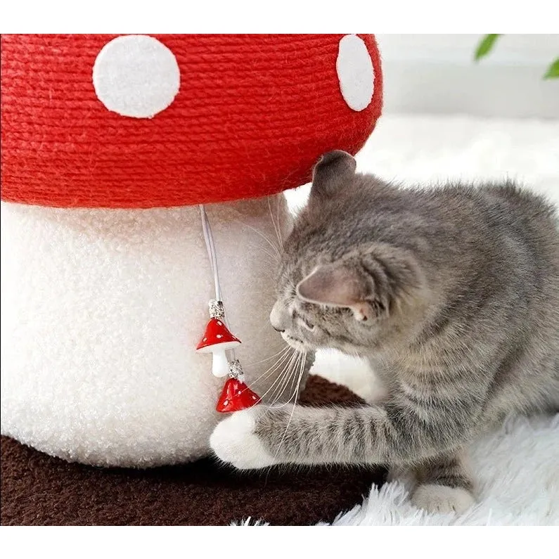 MIAOFAIRY Red Mushroom Cat Scratcher
