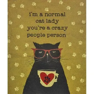 Normal Cat Lady Plush Flannel Throw