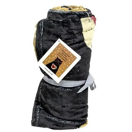 Normal Cat Lady Plush Flannel Throw