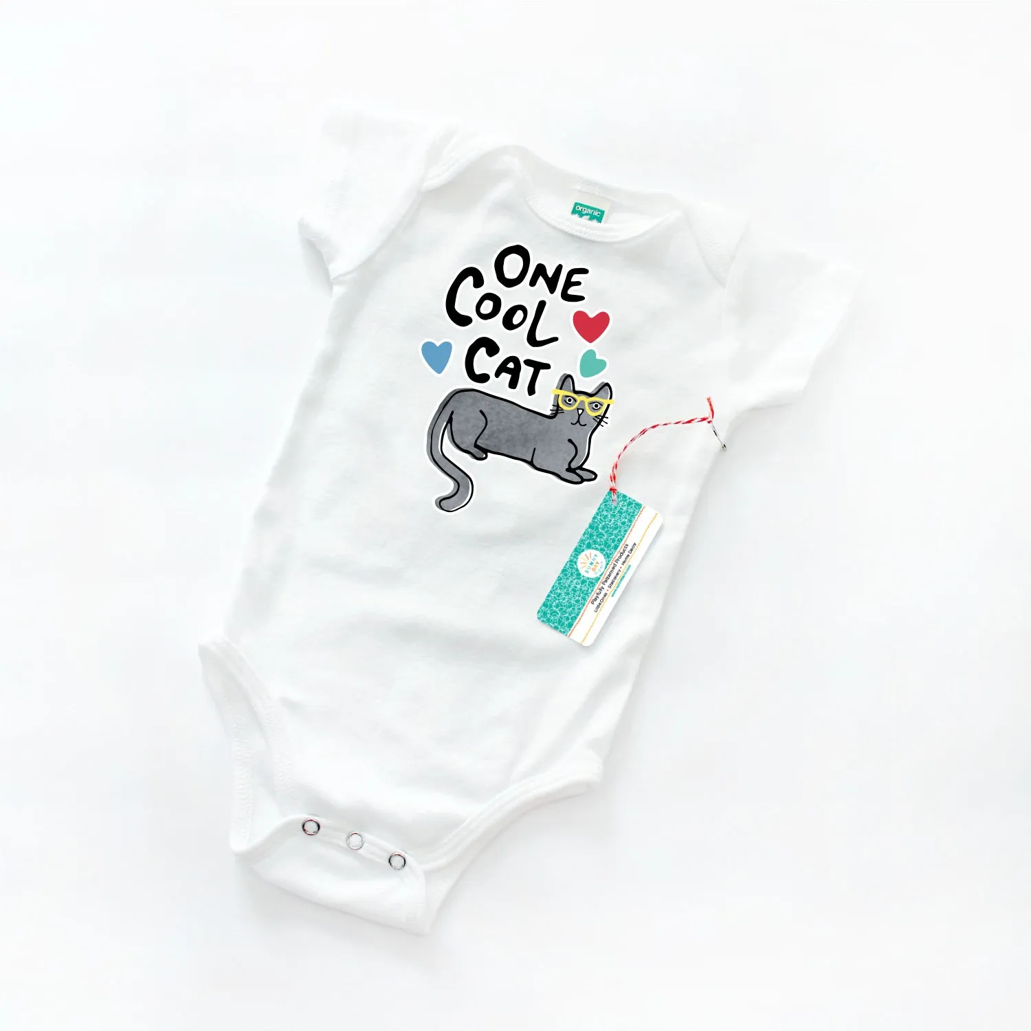 One Cool Cat Baby Onesie - Organic Cotton