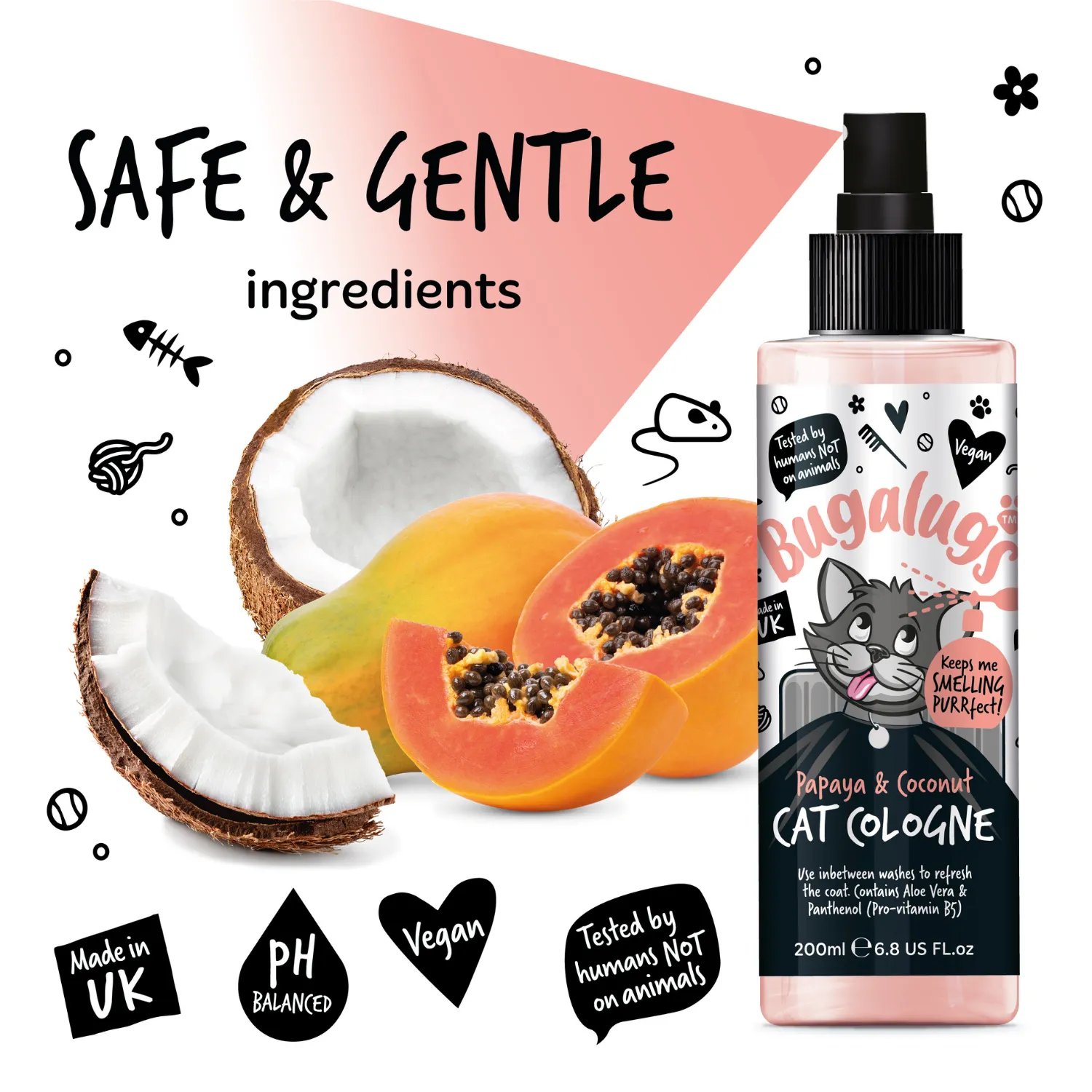 Papaya & Coconut Cat Cologne