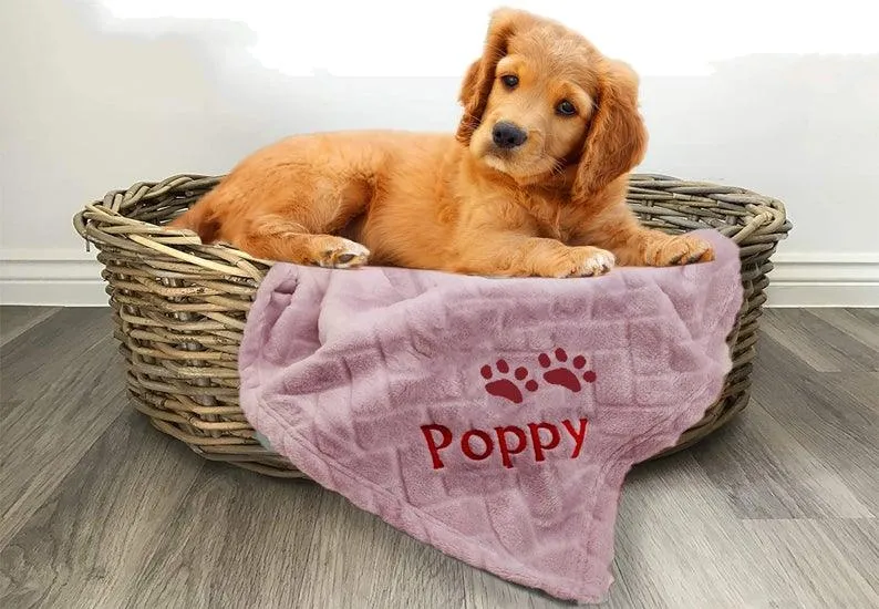 Pet Embossed Jacquard Flannel blanket